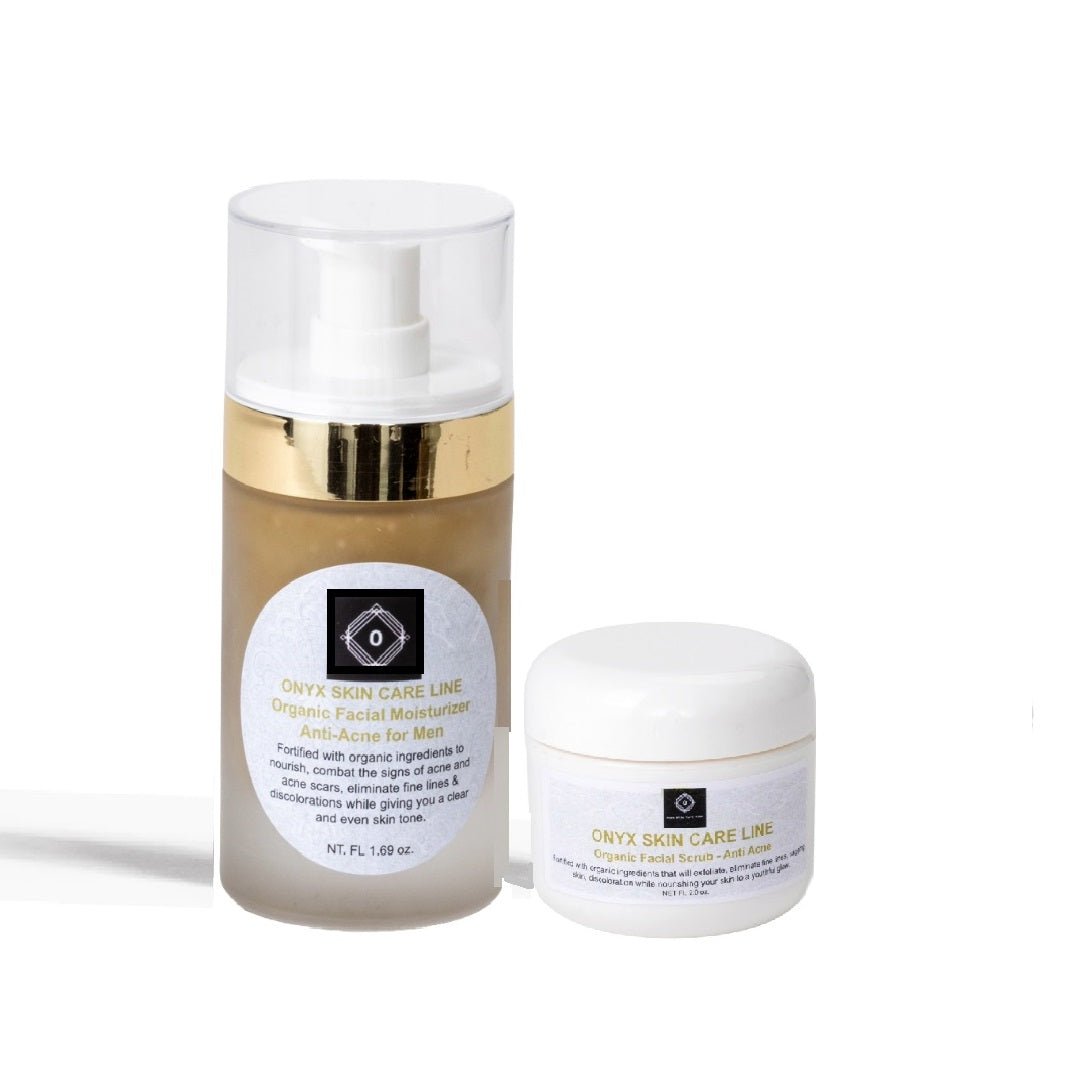 Anti - Acne Organic Two - Step System Facial Scrub and Moisturizer - For MEN - Tiny Tim SkincareAnti - Acne Organic Two - Step System Facial Scrub and Moisturizer - For MENfacial wash and moisturize packOnyx Skin Care LineTiny Tim Skincare660457693622660457693622Anti - AcneAnti - Acne Organic Two - Step System Facial Scrub and Moisturizer - For MEN