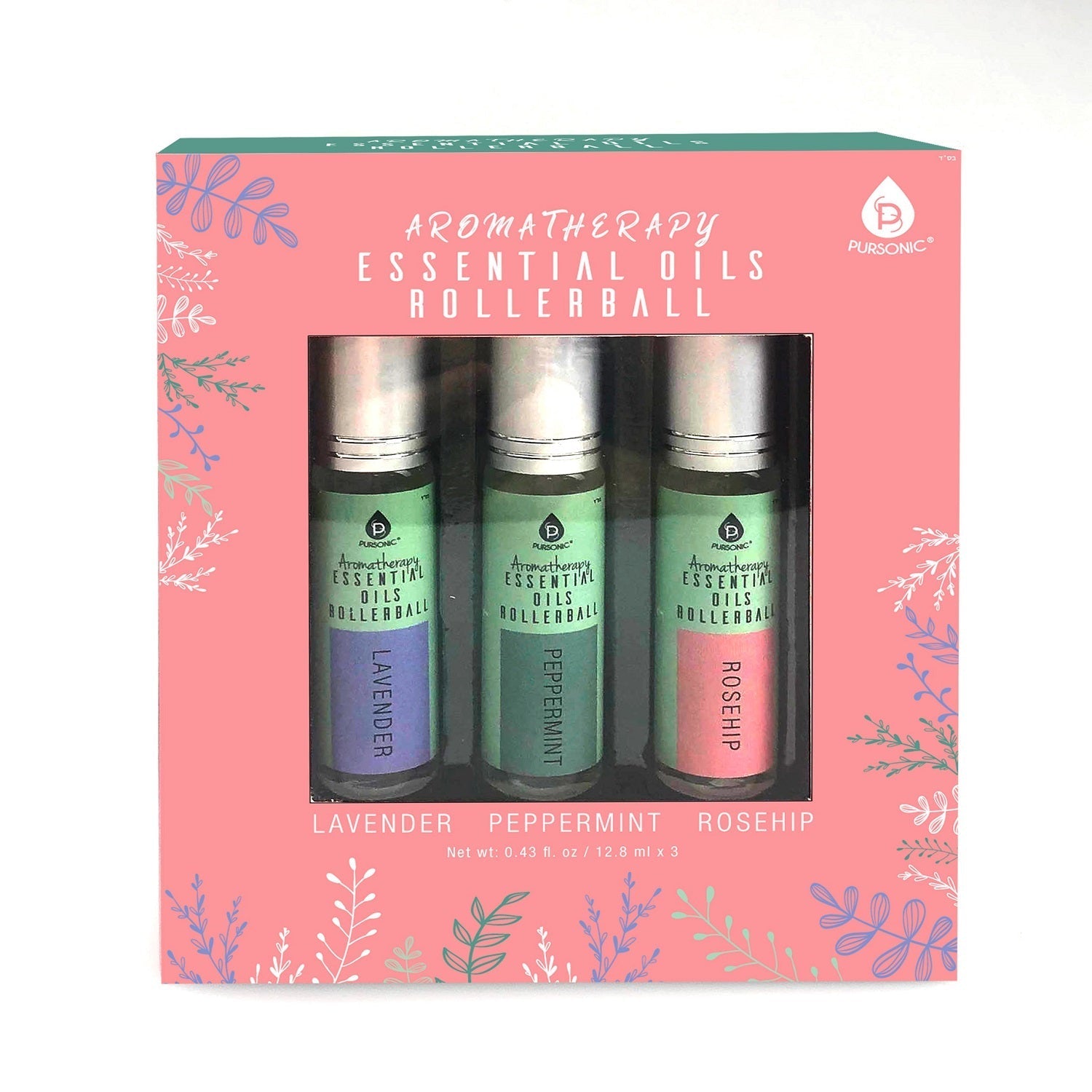 Aromatherapy Essential Oil Rollerballs (Lavender, Peppermint, Rosehip) - Tiny Tim SkincareAromatherapy Essential Oil Rollerballs (Lavender, Peppermint, Rosehip)DC - PURSONICTiny Tim SkincareDC-2876439Aromatherapy Essential Oil Rollerballs (Lavender, Peppermint, Rosehip)