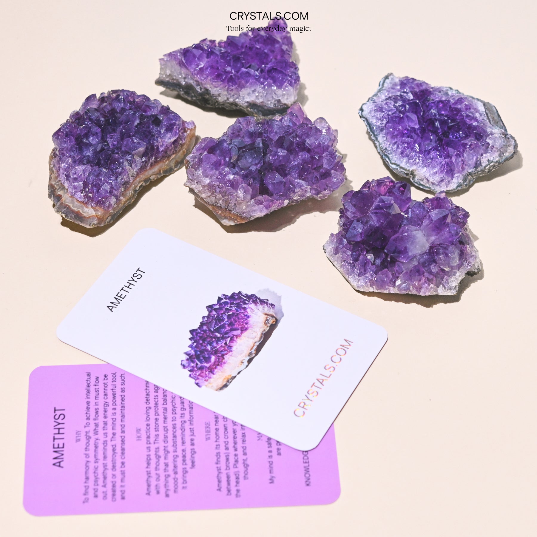 Brazilian Amethyst Cluster - Tiny Tim SkincareBrazilian Amethyst ClusterClusterCRYSTALS.COMTiny Tim Skincare70-120-amethyst-MDCRYSTALS.COMMD - 2 - 2.5 InchBrazilian Amethyst Cluster
