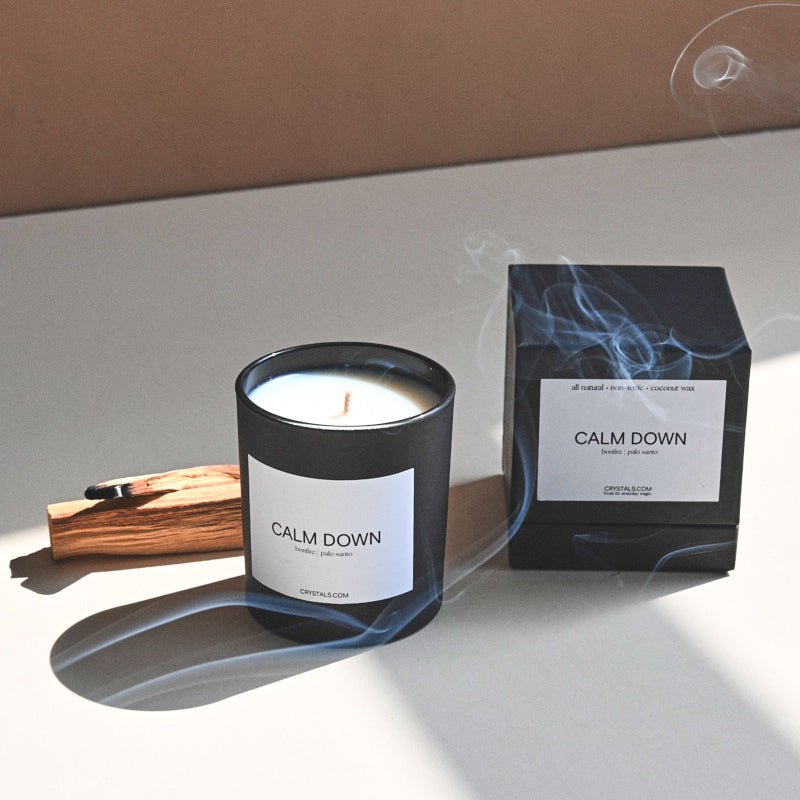 CALM DOWN Candle - Tiny Tim SkincareCALM DOWN CandleCandleCRYSTALS.COMTiny Tim Skincaretravel-calm-down-candleCRYSTALS.COMTravel TinCALM DOWN Candle