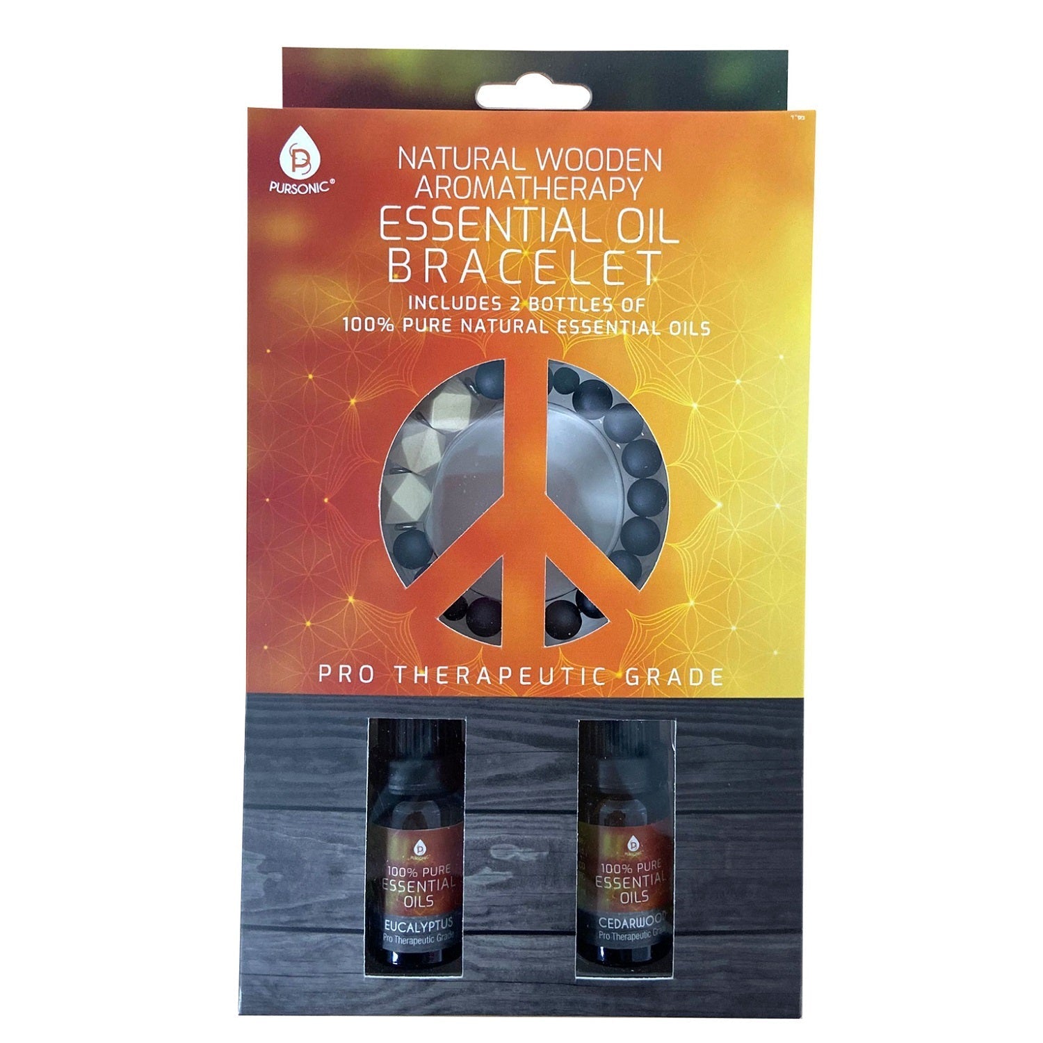 Natural Wooden Aromatherapy Bracelet (Eucalyptus & Cedarwood)DC-PURSONICTiny Tim Skincare