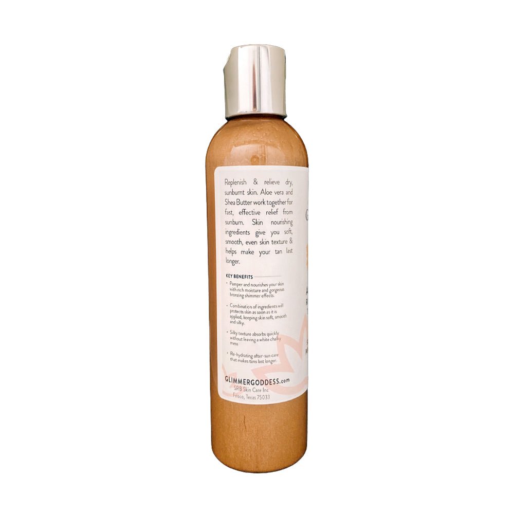 Organic After Sun Lotion & Tan Extender + Luminizing Shimmer - Tiny Tim SkincareOrganic After Sun Lotion & Tan Extender + Luminizing ShimmerSkin CareDC - Glimmer Goddess®Tiny Tim SkincareDC-17983958 oz.Organic After Sun Lotion & Tan Extender + Luminizing Shimmer
