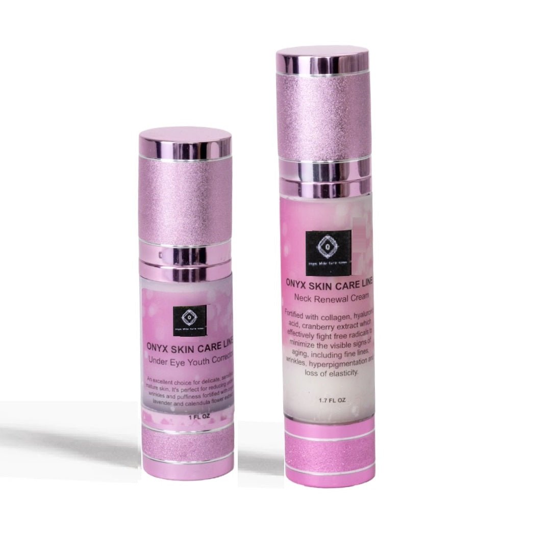Organic Under Eye Youth Corrector and Neck Renewal Cream Duo - For Women - Tiny Tim SkincareOrganic Under Eye Youth Corrector and Neck Renewal Cream Duo - For WomenOnyx Skin Care LineTiny Tim Skincare601956330861601956330861Organic Under Eye Youth Corrector and Neck Renewal Cream Duo - For Women