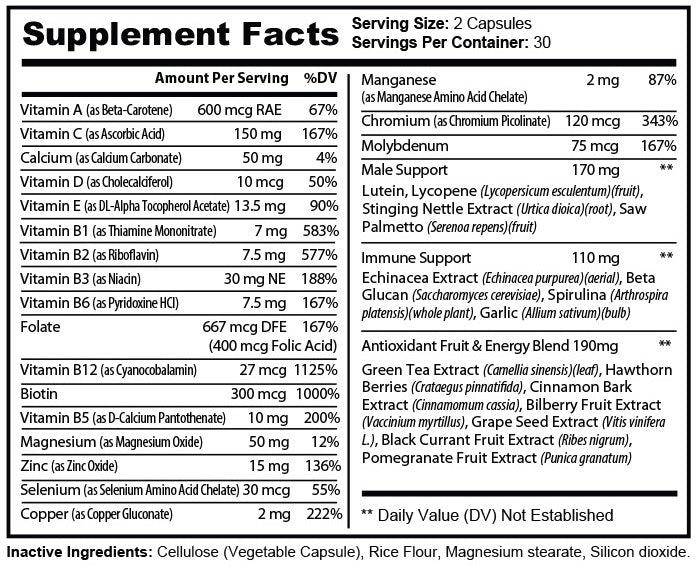 Pure Multi - Vitamins Mens - Tiny Tim SkincarePure Multi - Vitamins MensDC - Purex NutritionTiny Tim SkincareDC-1862522Pure Multi - Vitamins MensPure Multi - Vitamins Mens