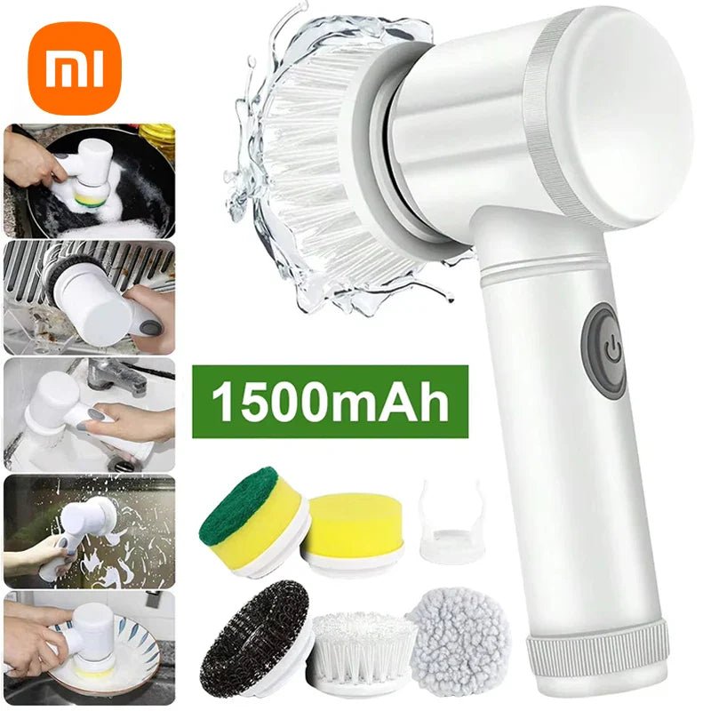 π§½ Rechargeable Electric Cleaning Brush β Cordless Spin Scrubber with Replaceable Brush Heads for Bathroom, Kitchen, and Multi - Surface Cleaning - Tiny Tim Skincareπ§½ Rechargeable Electric Cleaning Brush β Cordless Spin Scrubber with Replaceable Brush Heads for Bathroom, Kitchen, and Multi - Surface CleaningLuminous Bear ShopTiny Tim Skincare3033485287559230334852875592White with 5 Headsπ§½ Rechargeable Electric Cleaning Brush β Cordless Spin Scrubber with Replaceable Brush Heads for Bathroom, Kitc