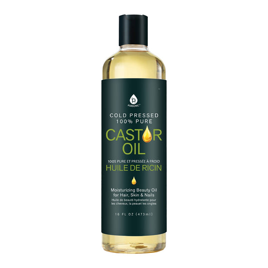 100% Pure Cold Pressed Castor Oil 16 Oz – Tiny Tim Skincare
