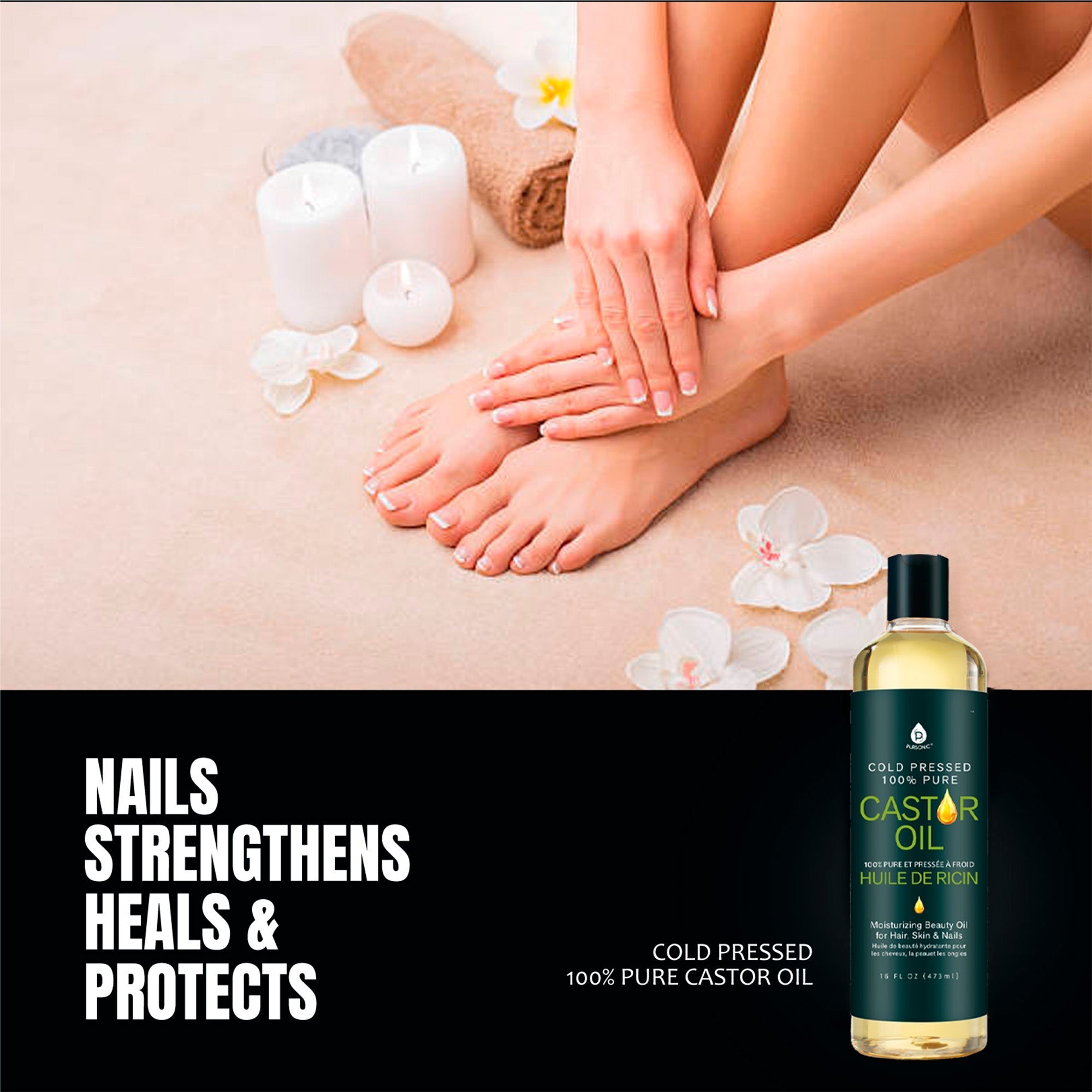 100% Pure Cold Pressed Castor Oil 16 Oz - Tiny Tim Skincare100% Pure Cold Pressed Castor Oil 16 OzDC - PURSONICTiny Tim SkincareDC-2876330100% Pure Cold Pressed Castor Oil 16 Oz