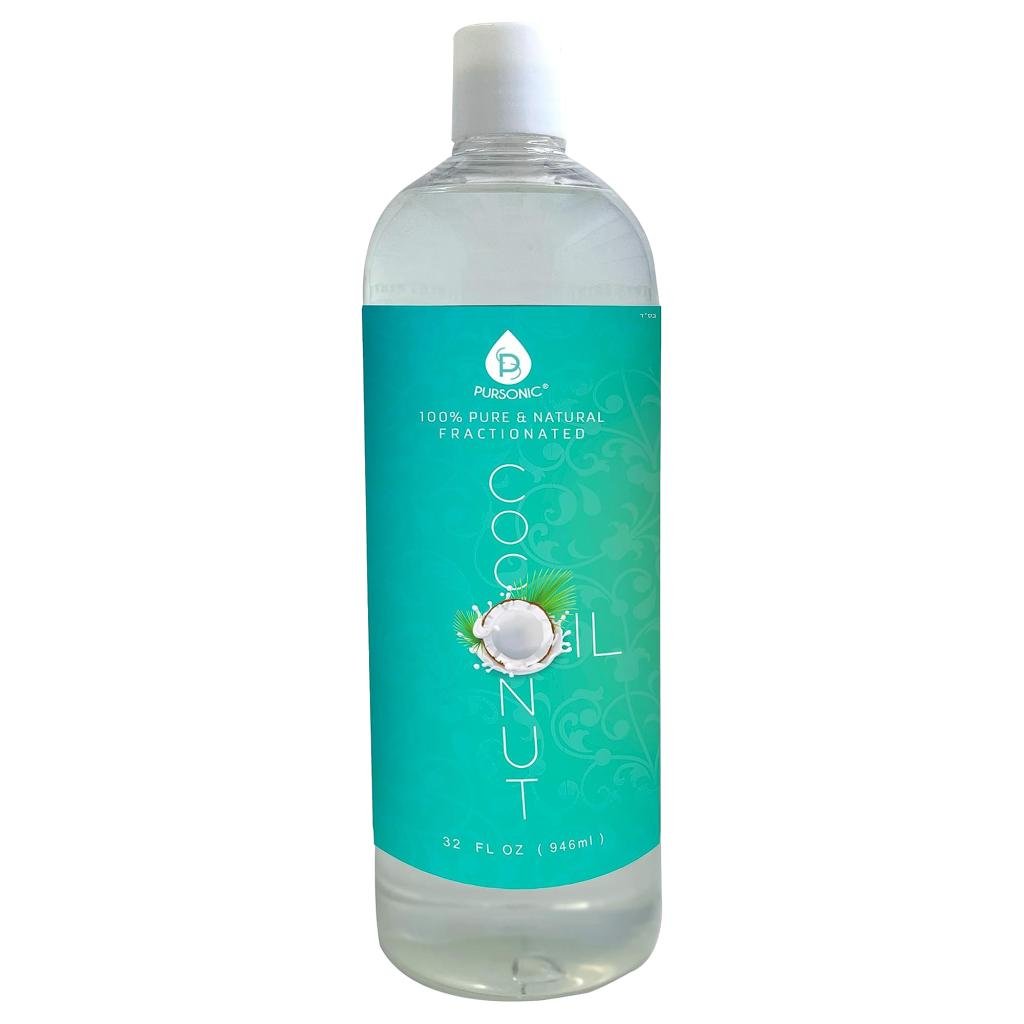 100% Pure Oil for Massages, Therapeutic Recipes &amp; Essential Oils, Fractionated Coconut, 32 Fl OzTiny Tim Skincare1
