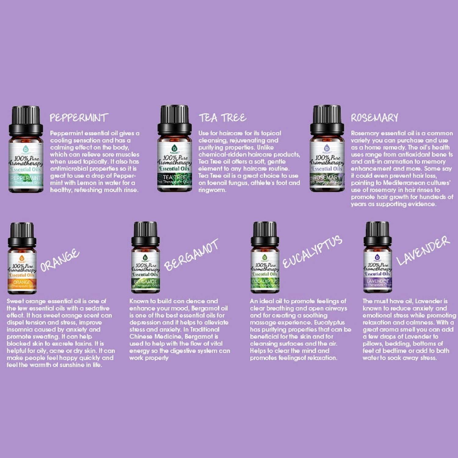 14 Pack of 100% Pure Essential Aromatherapy Oils - Tiny Tim Skincare14 Pack of 100% Pure Essential Aromatherapy OilsDC - PURSONICTiny Tim SkincareDC-287625914 Pack of 100% Pure Essential Aromatherapy Oils