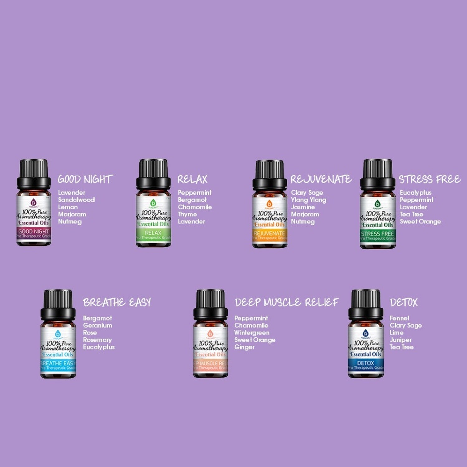 14 Pack of 100% Pure Essential Aromatherapy Oils - Tiny Tim Skincare14 Pack of 100% Pure Essential Aromatherapy OilsDC - PURSONICTiny Tim SkincareDC-287625914 Pack of 100% Pure Essential Aromatherapy Oils