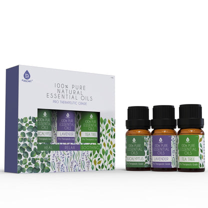 3 pack of 100% Pure Essential Oils (Eucalyptus, Lavender &amp; Tea Tree) - Tiny Tim Skincare3 pack of 100% Pure Essential Oils (Eucalyptus, Lavender &amp; Tea Tree)DC - PURSONICTiny Tim SkincareDC-28764383 pack of 100% Pure Essential Oils (Eucalyptus, Lavender &amp; Tea Tree)