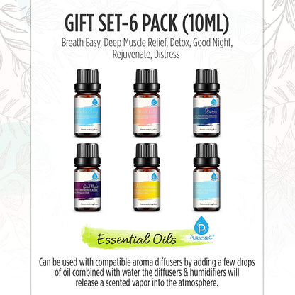 6 Pack of 100% Pure Essential Aromatherapy Oils Blends - Tiny Tim Skincare6 Pack of 100% Pure Essential Aromatherapy Oils BlendsDC - PURSONICTiny Tim SkincareDC-28762566 Pack of 100% Pure Essential Aromatherapy Oils Blends