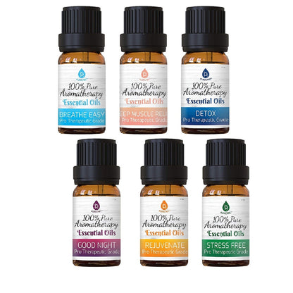 6 Pack of 100% Pure Essential Aromatherapy Oils Blends - Tiny Tim Skincare6 Pack of 100% Pure Essential Aromatherapy Oils BlendsDC - PURSONICTiny Tim SkincareDC-28762566 Pack of 100% Pure Essential Aromatherapy Oils Blends