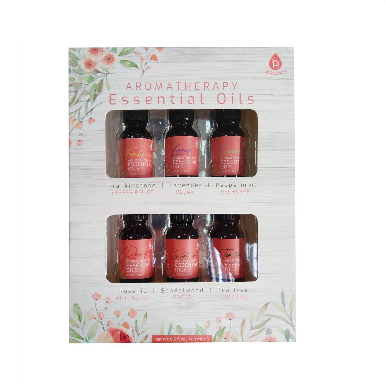6 Pack of Aromatherapy Essential Oils - Tiny Tim Skincare6 Pack of Aromatherapy Essential OilsDC - PURSONICTiny Tim SkincareDC-28764356 Pack of Aromatherapy Essential Oils