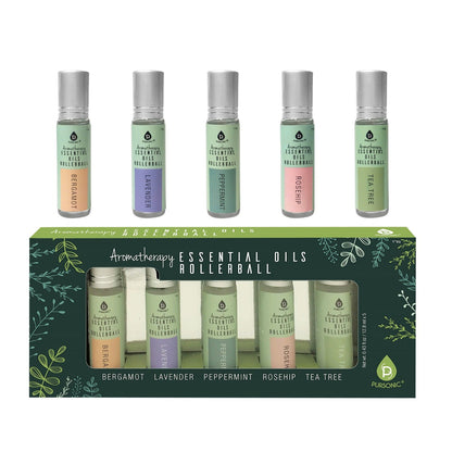 Aromatherapy Essential Oils Rollerballs (Bergamot, Lavender, Peppermint, Rosehip, Tea Tree) - Tiny Tim SkincareAromatherapy Essential Oils Rollerballs (Bergamot, Lavender, Peppermint, Rosehip, Tea Tree)DC - PURSONICTiny Tim SkincareDC-2876262Aromatherapy Essential Oils Rollerballs (Bergamot, Lavender, Peppermint, Rosehip, Tea Tree)
