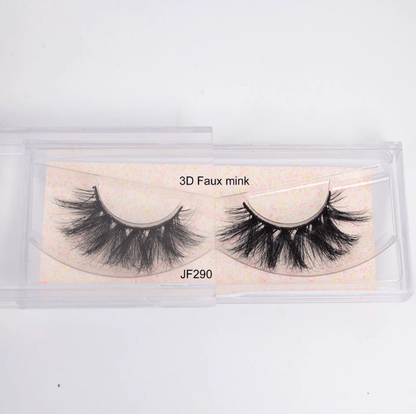 Fake Mink Eye Lash with Custom Eyelash Box 3D Fluffy Mink Eyelash Full Strip Eye Lashes with applicator - Tiny Tim SkincareFake Mink Eye Lash with Custom Eyelash Box 3D Fluffy Mink Eyelash Full Strip Eye Lashes with applicatorLuminous Bear ShopTiny Tim Skincare7109367149582071093671495820JF290Fake Mink Eye Lash with Custom Eyelash Box 3D Fluffy Mink Eyelash Full Strip Eye Lashes with applicator