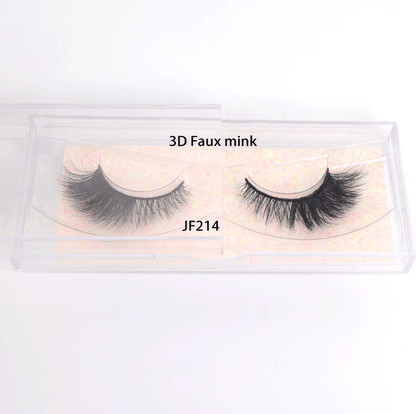 Fake Mink Eye Lash with Custom Eyelash Box 3D Fluffy Mink Eyelash Full Strip Eye Lashes with applicator - Tiny Tim SkincareFake Mink Eye Lash with Custom Eyelash Box 3D Fluffy Mink Eyelash Full Strip Eye Lashes with applicatorLuminous Bear ShopTiny Tim Skincare7025588325427670255883254276JF214Fake Mink Eye Lash with Custom Eyelash Box 3D Fluffy Mink Eyelash Full Strip Eye Lashes with applicator