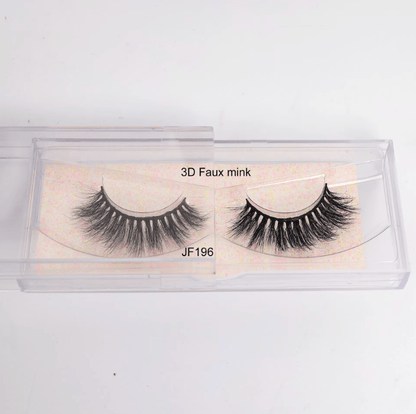 Fake Mink Eye Lash with Custom Eyelash Box 3D Fluffy Mink Eyelash Full Strip Eye Lashes with applicator - Tiny Tim SkincareFake Mink Eye Lash with Custom Eyelash Box 3D Fluffy Mink Eyelash Full Strip Eye Lashes with applicatorLuminous Bear ShopTiny Tim Skincare7003830477564370038304775643JF196Fake Mink Eye Lash with Custom Eyelash Box 3D Fluffy Mink Eyelash Full Strip Eye Lashes with applicator