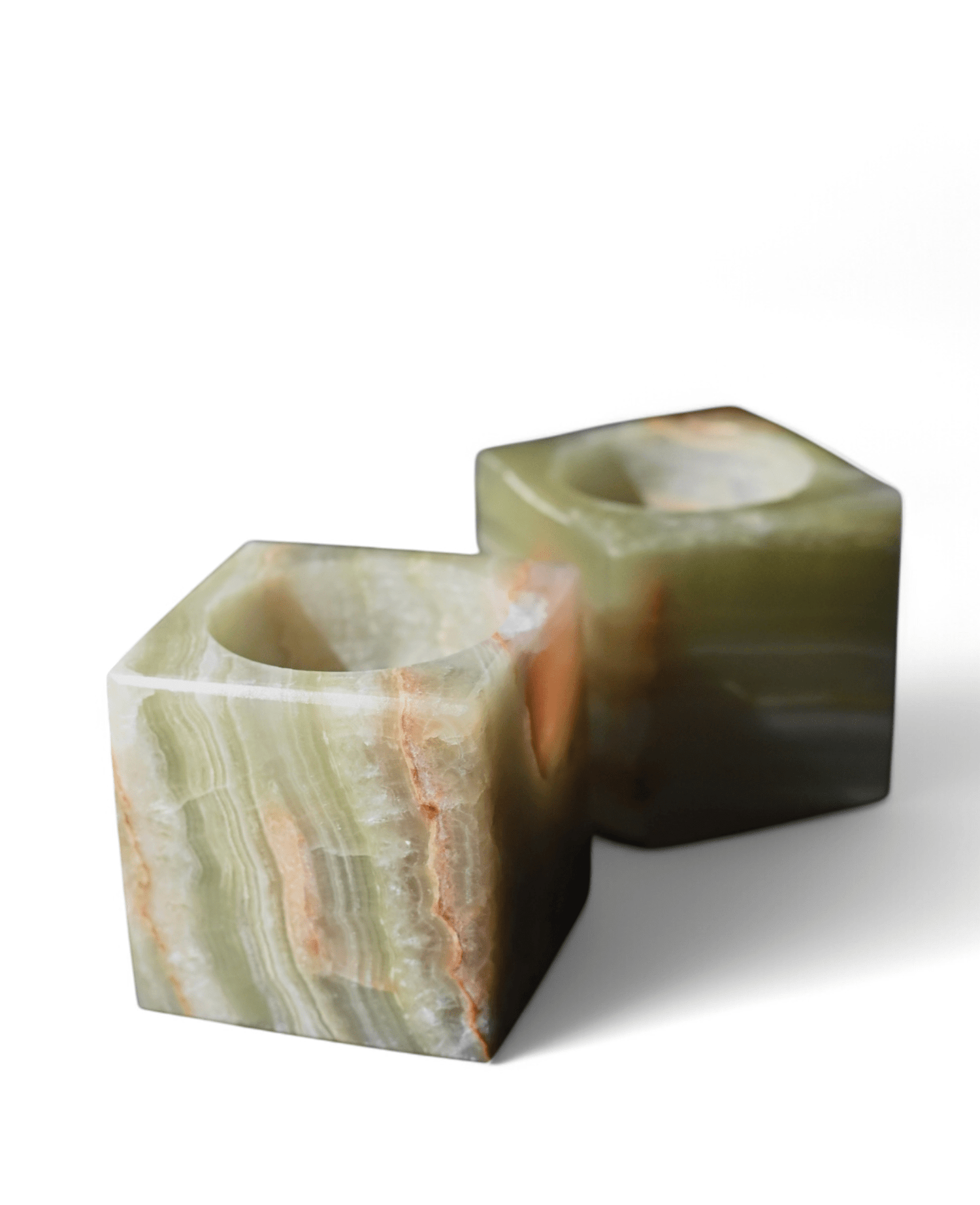 Luxury Handcrafted Onyx Candle Stand