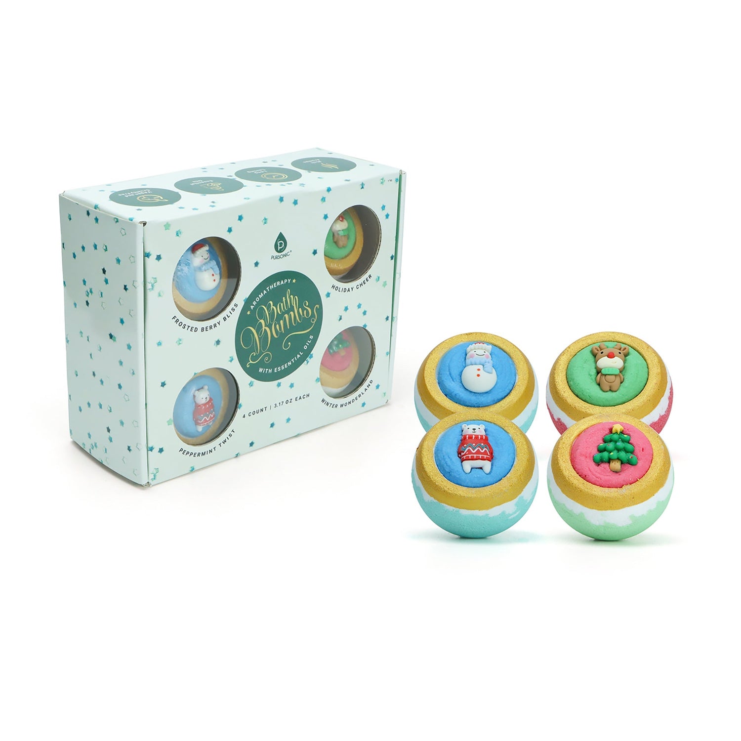 Happy Holidays Aromatherapy Bath BombsDC-PURSONICTiny Tim Skincare