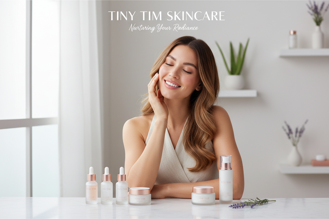 Help me generate banner for health care and skin care add the store product to it more and make it professional and attractive add real human bieng to it