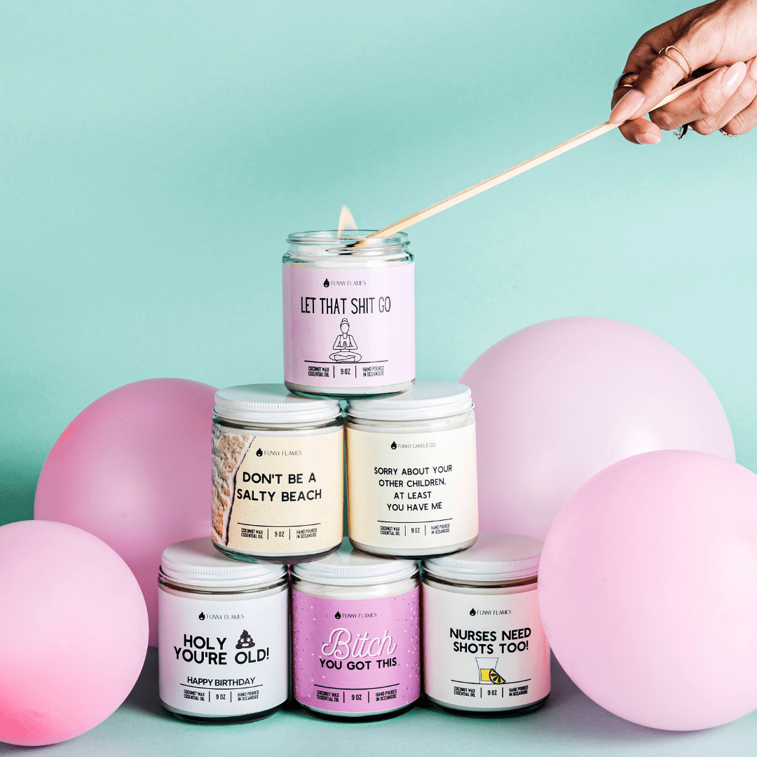 Let That Shit Go (pink) - Funny Candle - Tiny Tim SkincareLet That Shit Go (pink) - Funny CandlehealthDC - Funny Candle CoTiny Tim SkincareDC-21350529 ozLet That Shit Go (pink) - Funny Candle