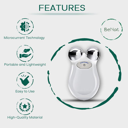 Microcurrent Facial Toning Massager - Tiny Tim SkincareMicrocurrent Facial Toning MassagerFacial ToningDC - BeNatTiny Tim SkincareDC-2075013Microcurrent Facial Toning Massager