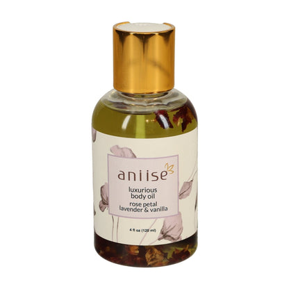 Natural Luxurious Rose Petal Body Oil - Tiny Tim SkincareNatural Luxurious Rose Petal Body OilDC - aniise natural skin careTiny Tim SkincareDC-1864548Lavender &amp; VanillaNatural Luxurious Rose Petal Body Oil