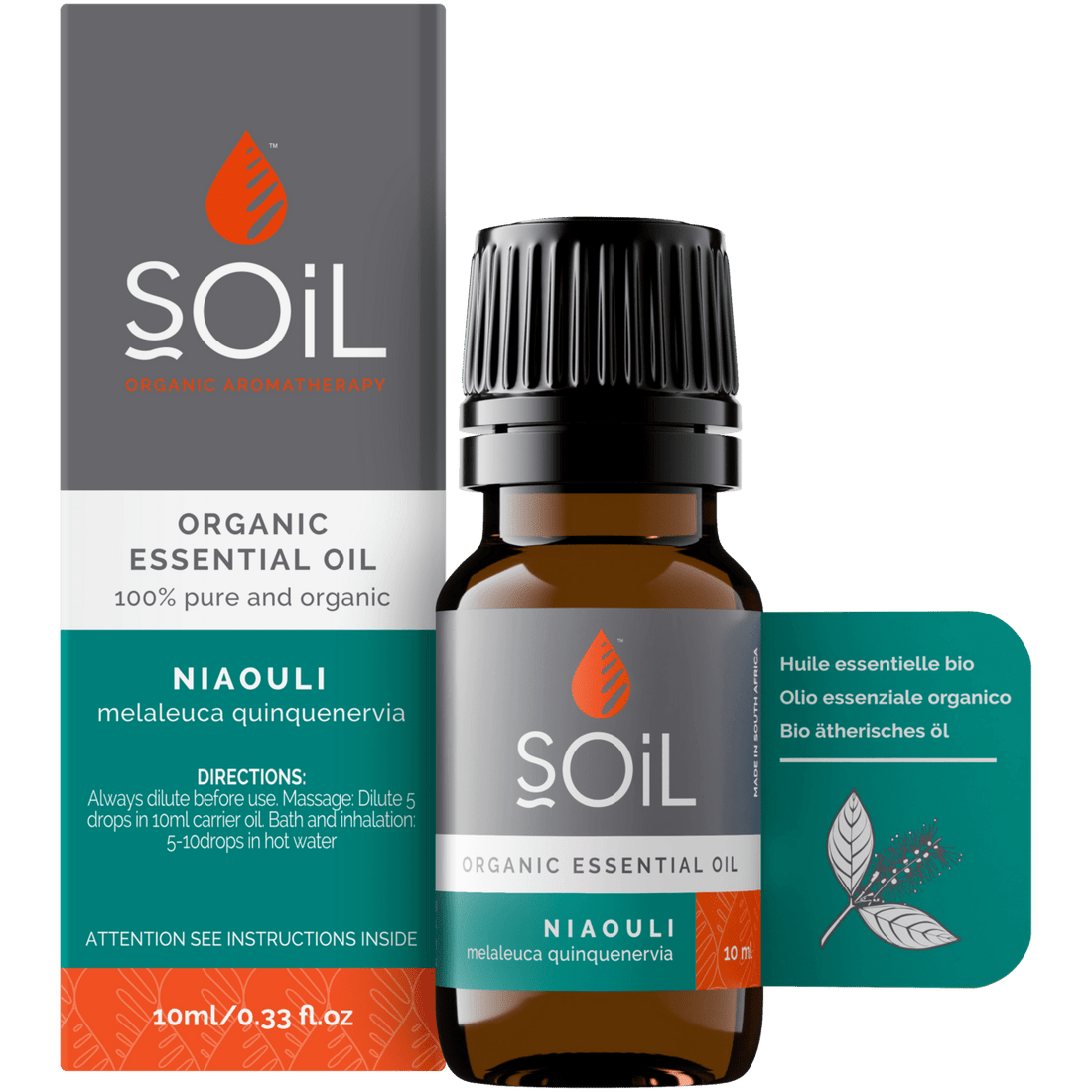 Organic Niaouli Essential Oil (Melaleuca QuinQuenervia) 10ml - Tiny Tim SkincareOrganic Niaouli Essential Oil (Melaleuca QuinQuenervia) 10mlDC - SOiL OrganicsTiny Tim SkincareDC-194561Organic Niaouli Essential Oil (Melaleuca QuinQuenervia) 10ml