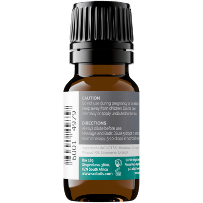 Organic Niaouli Essential Oil (Melaleuca QuinQuenervia) 10ml - Tiny Tim SkincareOrganic Niaouli Essential Oil (Melaleuca QuinQuenervia) 10mlDC - SOiL OrganicsTiny Tim SkincareDC-194561Organic Niaouli Essential Oil (Melaleuca QuinQuenervia) 10ml