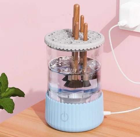 💄 Portable Electric Makeup Brush CleanerAutomatic Spinner, Drying Rack &amp;amp; Sterilizer | Professional Brush Cleaning Kit - Tiny Tim Skincare💄 Portable Electric Makeup Brush CleanerAutomatic Spinner, Drying Rack &amp;amp; Sterilizer | Professional Brush Cleaning KitLuminous Bear ShopTiny Tim Skincare6088188484479722421109559485Blue💄 Portable Electric Makeup Brush CleanerAutomatic Spinner, Drying Rack &amp;amp; Sterilizer | Professional Brush Cleaning Kit