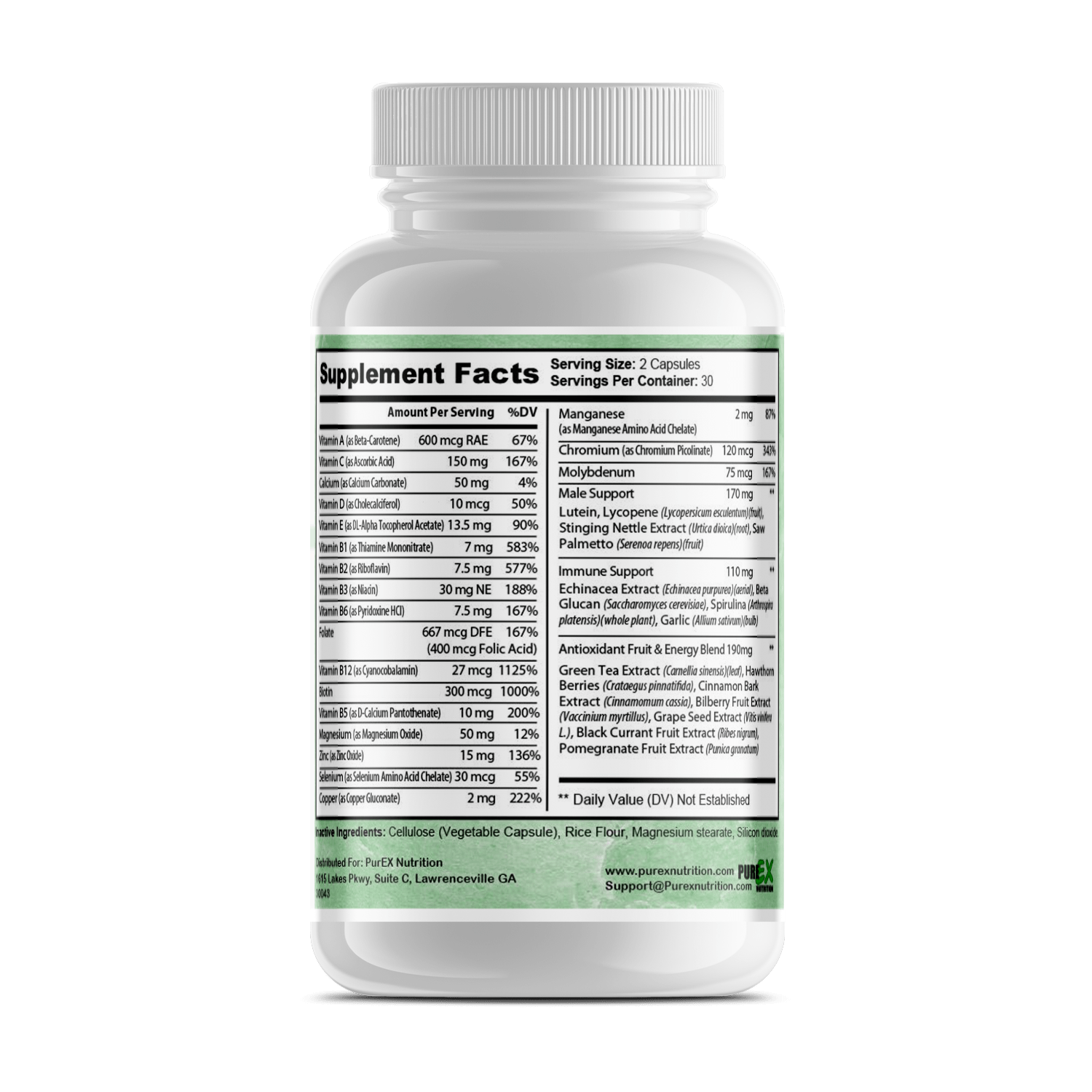 Pure Multi - Vitamins Mens - Tiny Tim SkincarePure Multi - Vitamins MensDC - Purex NutritionTiny Tim SkincareDC-1862522Pure Multi - Vitamins MensPure Multi - Vitamins Mens