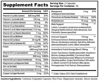 Pure Multi - Vitamins Mens - Tiny Tim SkincarePure Multi - Vitamins MensDC - Purex NutritionTiny Tim SkincareDC-1862522Pure Multi - Vitamins MensPure Multi - Vitamins Mens