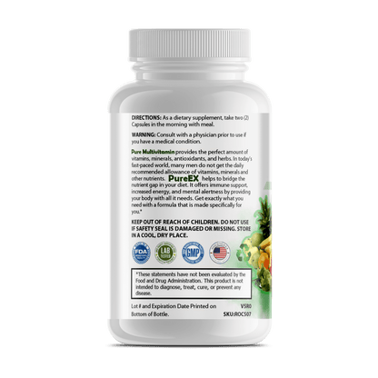 Pure Multi - Vitamins Mens - Tiny Tim SkincarePure Multi - Vitamins MensDC - Purex NutritionTiny Tim SkincareDC-1862522Pure Multi - Vitamins MensPure Multi - Vitamins Mens