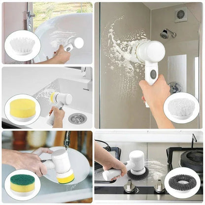 🧽 Rechargeable Electric Cleaning Brush – Cordless Spin Scrubber with Replaceable Brush Heads for Bathroom, Kitchen, and Multi - Surface Cleaning - Tiny Tim Skincare🧽 Rechargeable Electric Cleaning Brush – Cordless Spin Scrubber with Replaceable Brush Heads for Bathroom, Kitchen, and Multi - Surface CleaningLuminous Bear ShopTiny Tim Skincare3033485287559230334852875592White with 5 Heads🧽 Rechargeable Electric Cleaning Brush – Cordless Spin Scrubber with Replaceable Brush Heads for Bathroom, Kitc