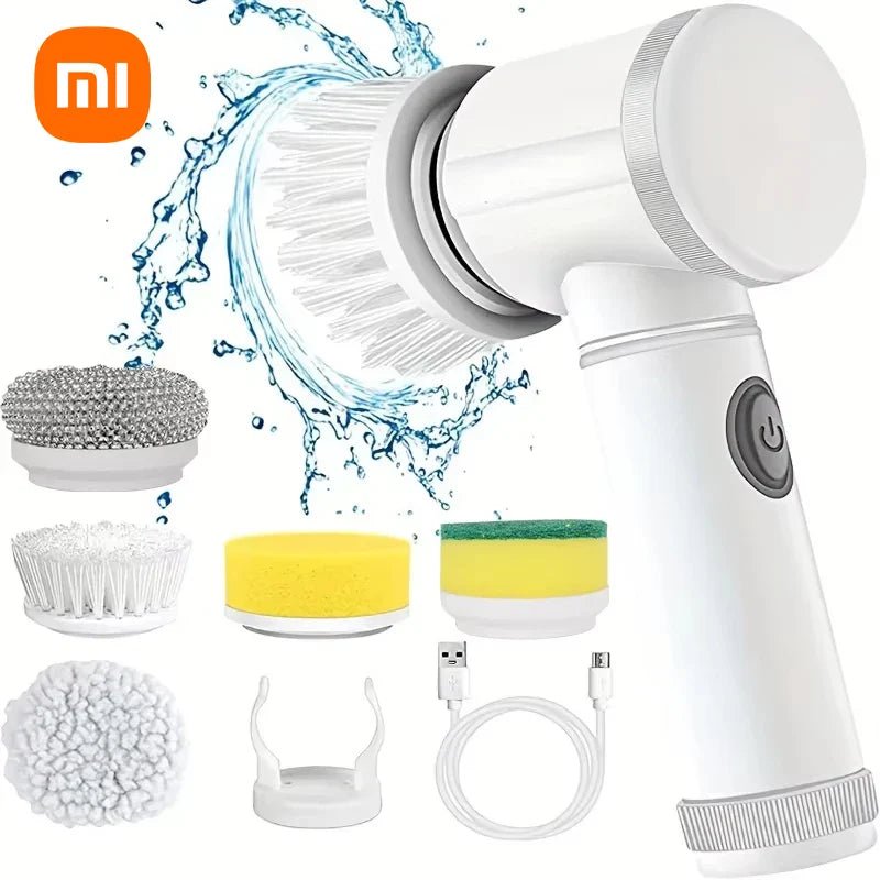 🧽 Rechargeable Electric Cleaning Brush – Cordless Spin Scrubber with Replaceable Brush Heads for Bathroom, Kitchen, and Multi - Surface Cleaning - Tiny Tim Skincare🧽 Rechargeable Electric Cleaning Brush – Cordless Spin Scrubber with Replaceable Brush Heads for Bathroom, Kitchen, and Multi - Surface CleaningLuminous Bear ShopTiny Tim Skincare3033485287559230334852875592White with 5 Heads🧽 Rechargeable Electric Cleaning Brush – Cordless Spin Scrubber with Replaceable Brush Heads for Bathroom, Kitc
