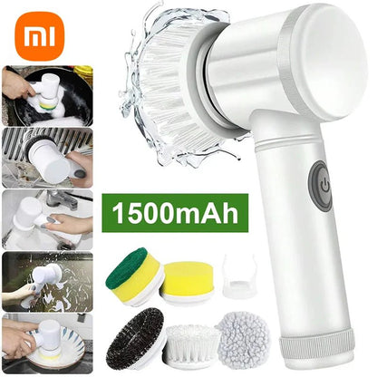 🧽 Rechargeable Electric Cleaning Brush – Cordless Spin Scrubber with Replaceable Brush Heads for Bathroom, Kitchen, and Multi - Surface Cleaning - Tiny Tim Skincare🧽 Rechargeable Electric Cleaning Brush – Cordless Spin Scrubber with Replaceable Brush Heads for Bathroom, Kitchen, and Multi - Surface CleaningLuminous Bear ShopTiny Tim Skincare3033485287559230334852875592White with 5 Heads🧽 Rechargeable Electric Cleaning Brush – Cordless Spin Scrubber with Replaceable Brush Heads for Bathroom, Kitc