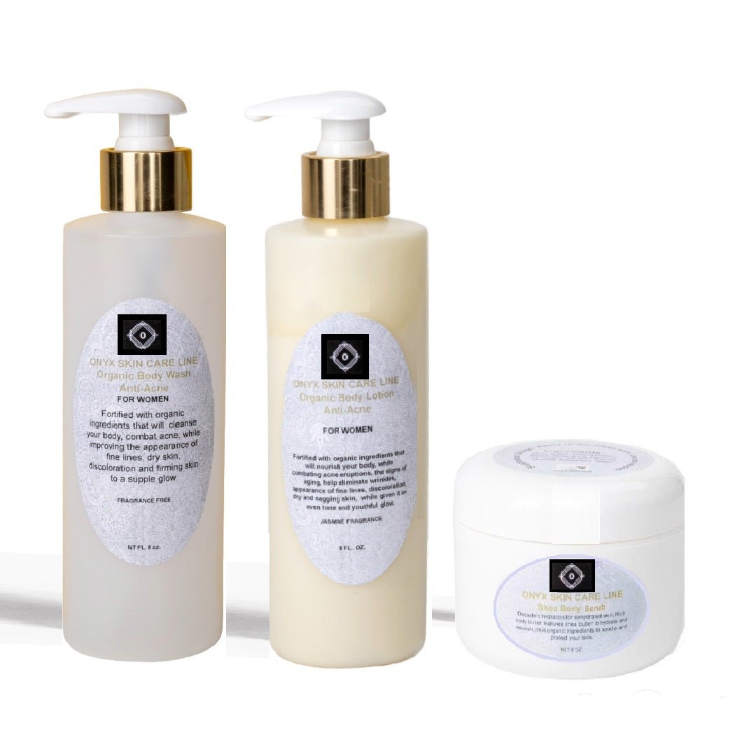 THREE STEP ANTI - ACNE BODY SYSTEM - FOR WOMEN - Tiny Tim SkincareTHREE STEP ANTI - ACNE BODY SYSTEM - FOR WOMENOnyx Skin Care LineTiny Tim Skincare601956330755601956330755Bulgarian RoseTHREE STEP ANTI - ACNE BODY SYSTEM - FOR WOMEN