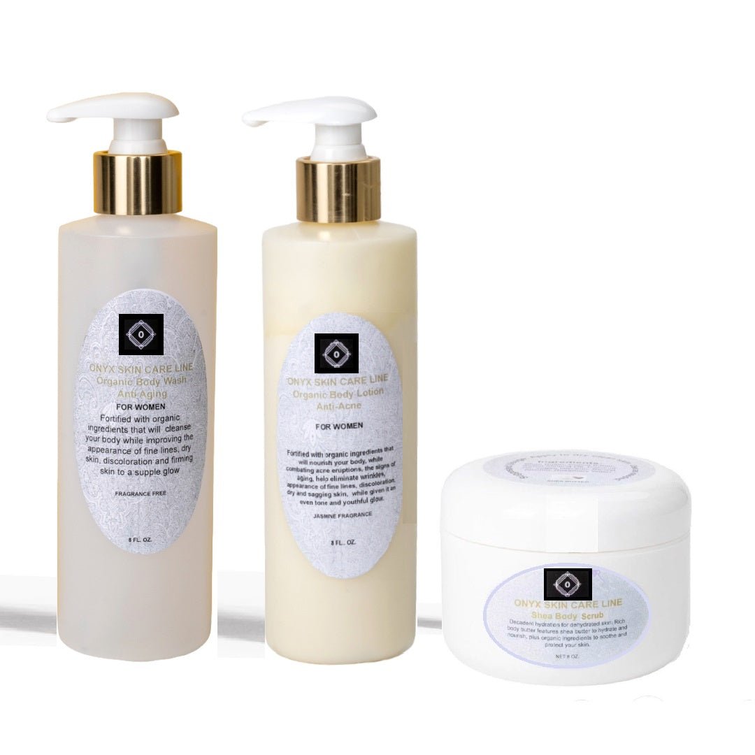 THREE STEP ORGANIC ANTI - AGING BODY SYSTEM - Eleven Fragrances - for Women - Tiny Tim SkincareTHREE STEP ORGANIC ANTI - AGING BODY SYSTEM - Eleven Fragrances - for WomenTRIOOnyx Skin Care LineTiny Tim Skincare601950409938601950409938Bulgarian RoseTHREE STEP ORGANIC ANTI - AGING BODY SYSTEM - Eleven Fragrances - for Women
