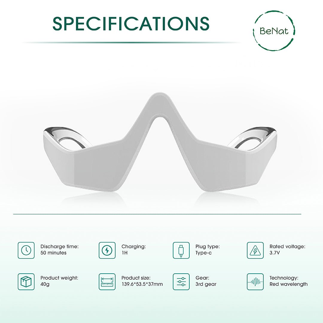 Under - Eye Red Light Therapy Skin Rejuvenation and Relaxation Massager - Tiny Tim SkincareUnder - Eye Red Light Therapy Skin Rejuvenation and Relaxation MassagerDC - BeNatTiny Tim SkincareDC-2788884WhiteUnder - Eye Red Light Therapy Skin Rejuvenation and Relaxation Massager