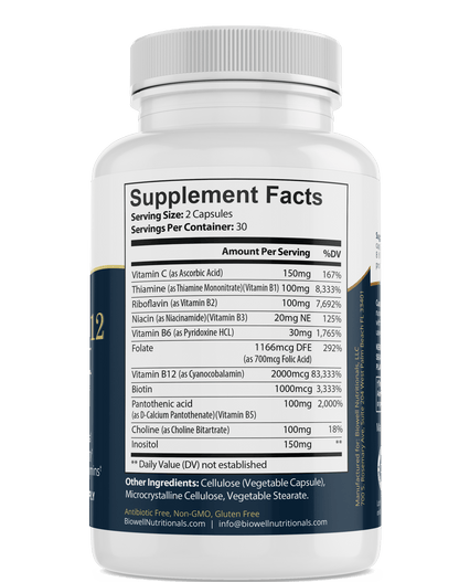 Vitamin B - 12 Complex - with Choline &amp; Inositol - Tiny Tim SkincareVitamin B - 12 Complex - with Choline &amp; InositolDC - My Balance NutrisentialsTiny Tim SkincareDC-2536876Vitamin B - 12 Complex - with Choline &amp; Inositol