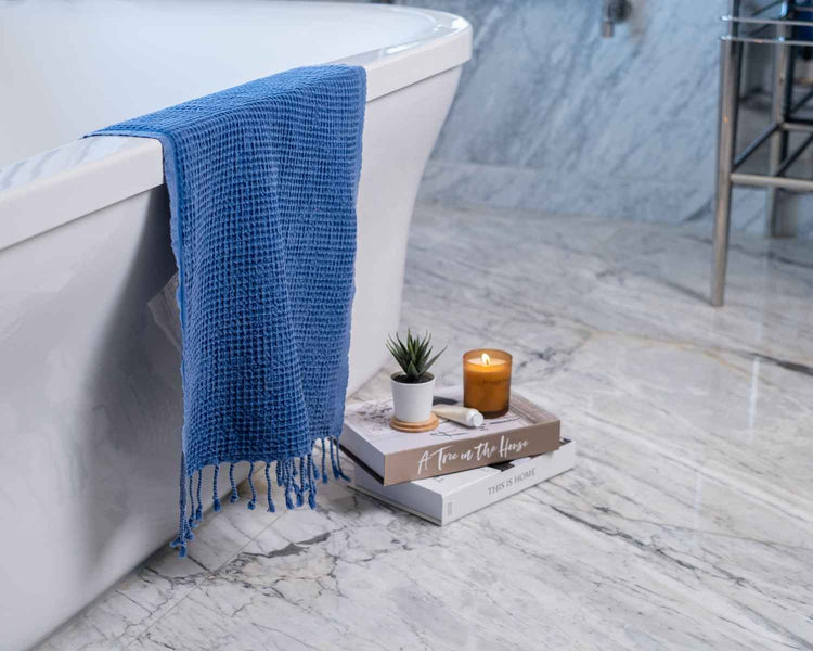 Waffle Turkish Towel - Tiny Tim SkincareWaffle Turkish TowelBath TowelsKalkedon TowelsTiny Tim Skincaresku-45870899265789Dark BlueHand TowelWaffle Turkish Towel