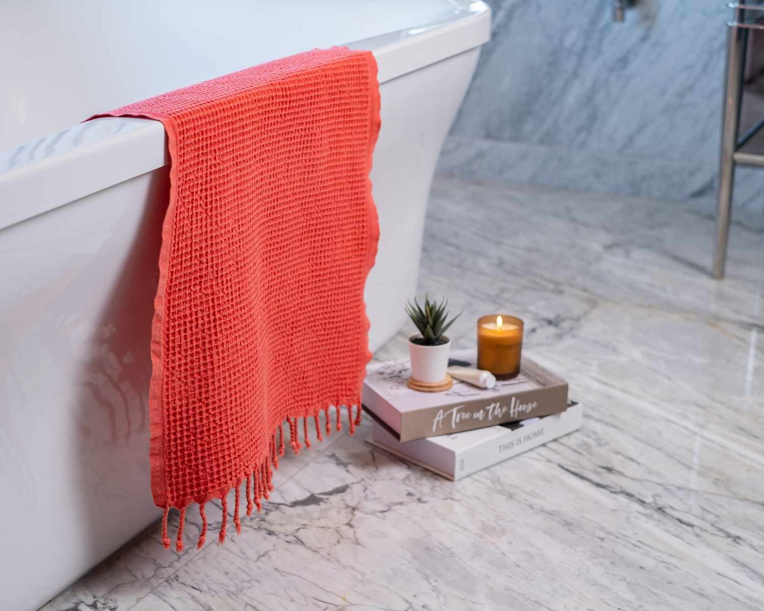 Waffle Turkish Towel - Tiny Tim SkincareWaffle Turkish TowelBath TowelsKalkedon TowelsTiny Tim Skincaresku-45842965823741CoralHand TowelWaffle Turkish Towel